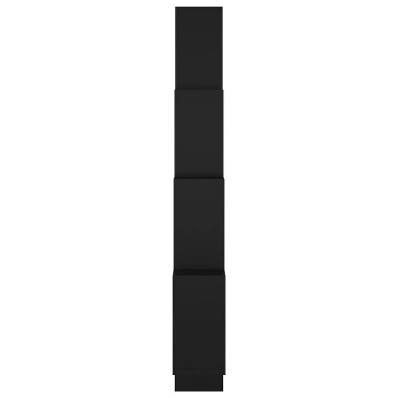 Casa si Gradina - Mobilier - Biblioteci si rafturi - Rafturi - Raft de perete cub, negru, 90x15x119 cm, PAL - Infinity.ro