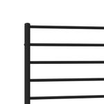 Casa si Gradina - Mobilier - Paturi si accesorii - Paturi - Cadru de pat din metal cu tablie, negru, 100x200 cm - Infinity.ro