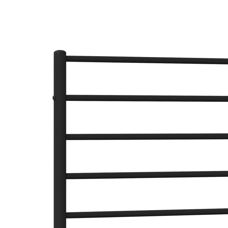 Casa si Gradina - Mobilier - Paturi si accesorii - Paturi - Cadru de pat din metal cu tablie, negru, 100x200 cm - Infinity.ro