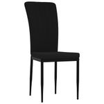 Casa si Gradina - Mobilier - Scaune si fotolii - Scaune - Scaune de bucatarie, 4 buc., negru, catifea - Infinity.ro
