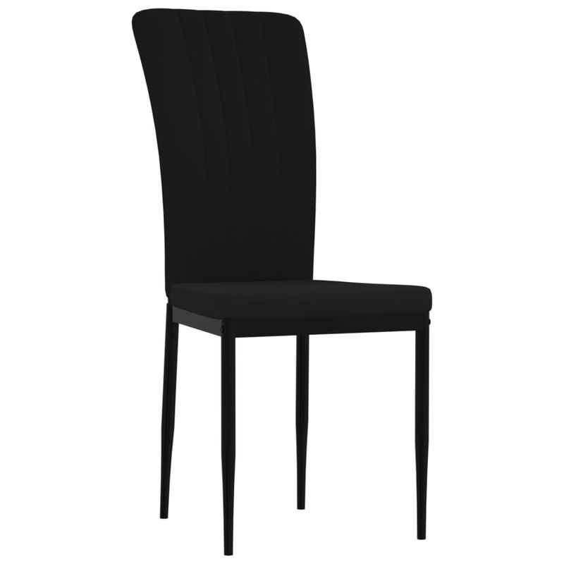 Casa si Gradina - Mobilier - Scaune si fotolii - Scaune - Scaune de bucatarie, 4 buc., negru, catifea - Infinity.ro