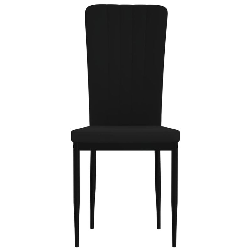 Casa si Gradina - Mobilier - Scaune si fotolii - Scaune - Scaune de bucatarie, 4 buc., negru, catifea - Infinity.ro