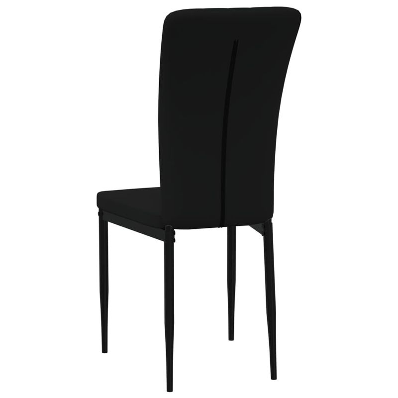 Casa si Gradina - Mobilier - Scaune si fotolii - Scaune - Scaune de bucatarie, 4 buc., negru, catifea - Infinity.ro
