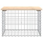 Casa si Gradina - Gradina si terasa - Mobilier exterior - Bancute de gradina - Banca de gradina, design gabion, 63x44x42 cm, lemn masiv de pin - Infinity.ro
