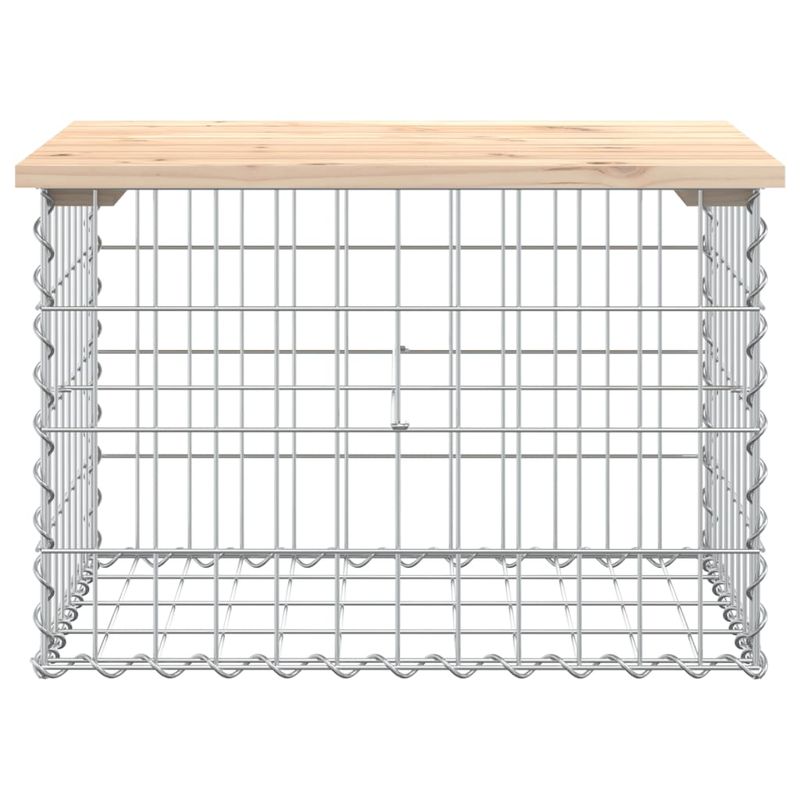Casa si Gradina - Gradina si terasa - Mobilier exterior - Bancute de gradina - Banca de gradina, design gabion, 63x44x42 cm, lemn masiv de pin - Infinity.ro