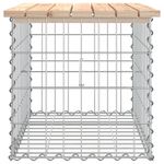 Casa si Gradina - Gradina si terasa - Mobilier exterior - Bancute de gradina - Banca de gradina, design gabion, 63x44x42 cm, lemn masiv de pin - Infinity.ro