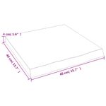 Casa si Gradina - Mobilier - Biblioteci si rafturi - Rafturi - Raft de perete maro inchis lemn masiv stejar tratat, mărime 40x40x4 cm - Infinity.ro