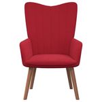 Casa si Gradina - Mobilier - Scaune si fotolii - Fotolii - Fotoliu de relaxare cu taburet, rosu vin, catifea - Infinity.ro