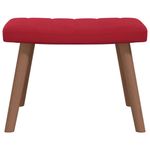 Casa si Gradina - Mobilier - Scaune si fotolii - Fotolii - Fotoliu de relaxare cu taburet, rosu vin, catifea - Infinity.ro