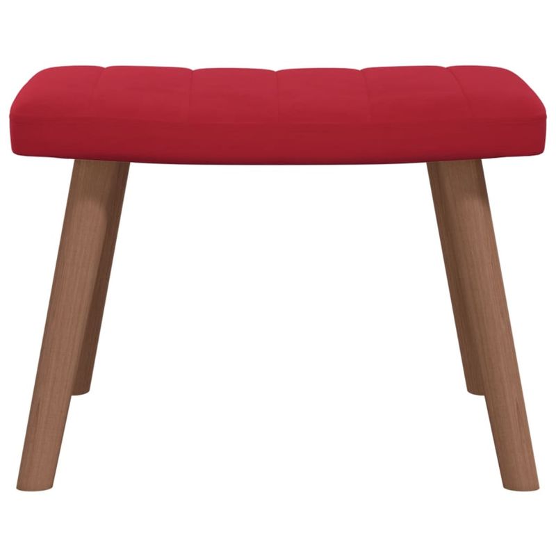 Casa si Gradina - Mobilier - Scaune si fotolii - Fotolii - Fotoliu de relaxare cu taburet, rosu vin, catifea - Infinity.ro