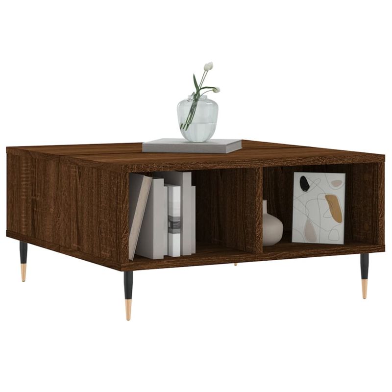 Casa si Gradina - Mobilier - Mese si birouri - Masute de cafea - Masa de cafea, stejar maro, 60x60x30 cm, lemn compozit - Infinity.ro