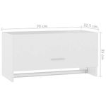 Casa si Gradina - Mobilier - Dulapuri si sifoniere - Sifoniere - Sifonier, alb, 70x32,5x35 cm, PAL - Infinity.ro
