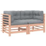 Casa si Gradina - Gradina si terasa - Mobilier exterior - Canapele si fotolii gradina - Canapele coltar cu perne, 2 buc., lemn masiv de pin - Infinity.ro