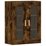 Casa si Gradina - Mobilier - Comode si corpuri - Comode - Dulapuri de perete, 2 buc., stejar afumat, lemn prelucrat - Infinity.ro
