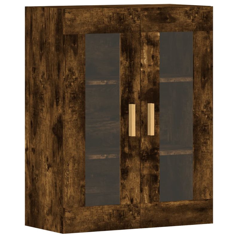 Casa si Gradina - Mobilier - Comode si corpuri - Comode - Dulapuri de perete, 2 buc., stejar afumat, lemn prelucrat - Infinity.ro