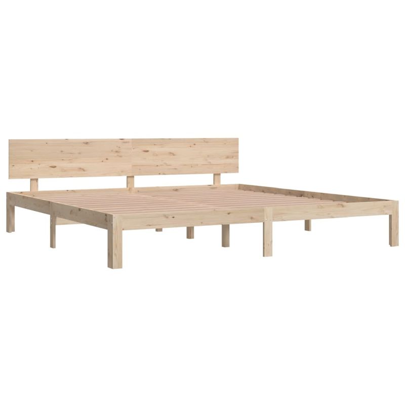 Casa si Gradina - Mobilier - Paturi si accesorii - Paturi - Cadru de pat, 200x200 cm, lemn masiv de pin - Infinity.ro