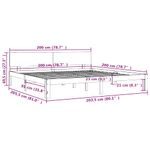 Casa si Gradina - Mobilier - Paturi si accesorii - Paturi - Cadru de pat, 200x200 cm, lemn masiv de pin - Infinity.ro