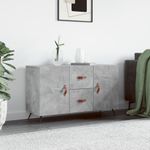 Casa si Gradina - Mobilier - Comode si corpuri - Comode - Servanta, gri beton, 100x36x60 cm, lemn compozit - Infinity.ro
