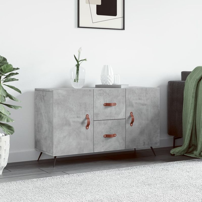 Casa si Gradina - Mobilier - Comode si corpuri - Comode - Servanta, gri beton, 100x36x60 cm, lemn compozit - Infinity.ro