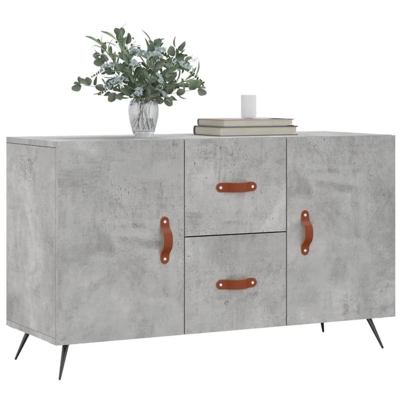 Casa si Gradina - Mobilier - Comode si corpuri - Comode - Servanta, gri beton, 100x36x60 cm, lemn compozit - Infinity.ro