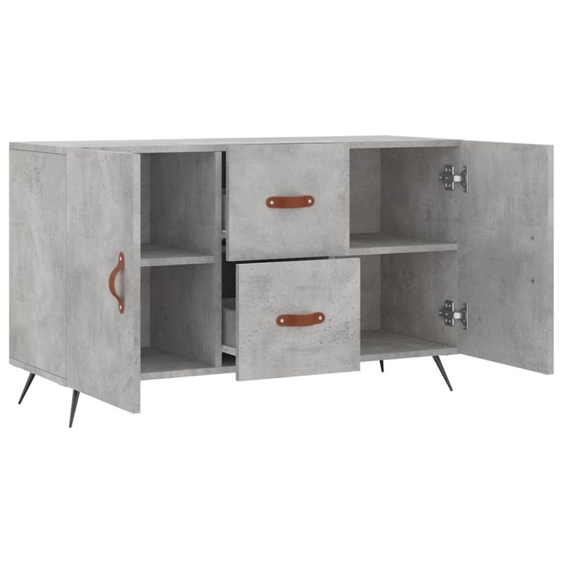 Casa si Gradina - Mobilier - Comode si corpuri - Comode - Servanta, gri beton, 100x36x60 cm, lemn compozit - Infinity.ro