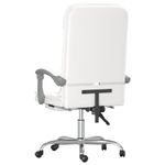 Casa si Gradina - Mobilier - Scaune si fotolii - Scaune - Scaun de birou rabatabil cu masaj, alb, piele ecologica - Infinity.ro