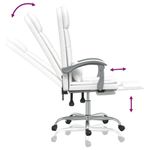 Casa si Gradina - Mobilier - Scaune si fotolii - Scaune - Scaun de birou rabatabil cu masaj, alb, piele ecologica - Infinity.ro