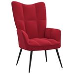Casa si Gradina - Mobilier - Scaune si fotolii - Fotolii - Fotoliu de relaxare, rosu vin, catifea - Infinity.ro
