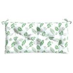 Casa si Gradina - Gradina si terasa - Mobilier exterior - Perne decorative exterior - Perna pentru banca gradina, alb și verde, 110x50x7 cm, textil - Infinity.ro