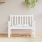 Casa si Gradina - Gradina si terasa - Mobilier exterior - Perne decorative exterior - Perna pentru banca gradina, alb și verde, 110x50x7 cm, textil - Infinity.ro