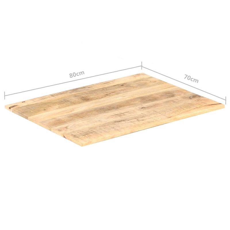 Casa si Gradina - Mobilier - Feronerie si accesorii mobila - Blat de masa, 80x70 cm, lemn masiv mango, 15-16 mm - Infinity.ro