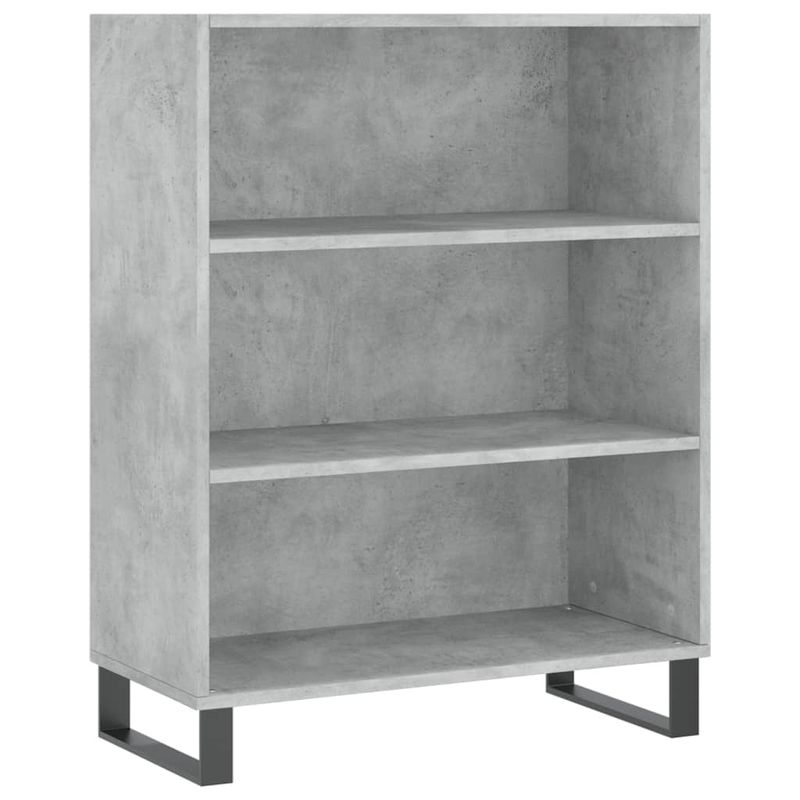 Casa si Gradina - Mobilier - Comode si corpuri - Comode - Dulap inalt, gri beton, 69,5x32,5x180 cm, lemn compozit - Infinity.ro