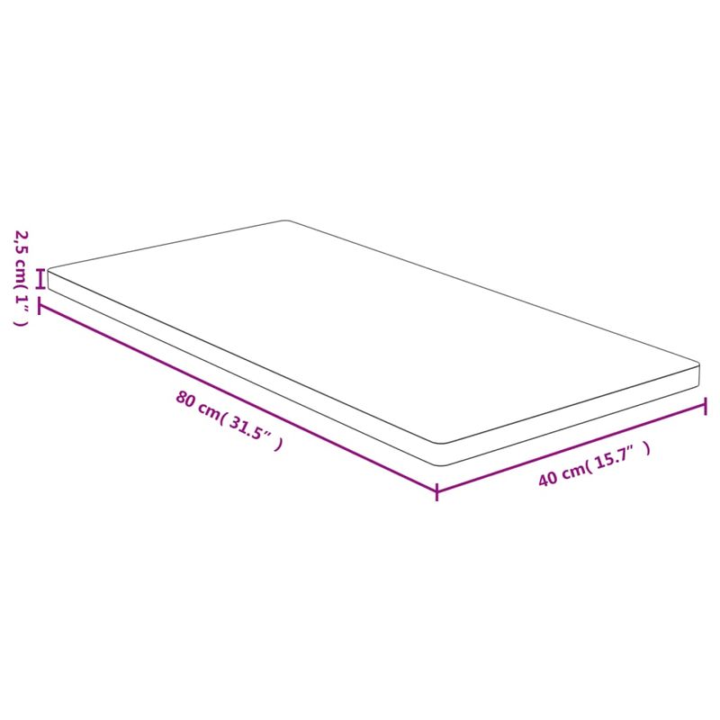 Casa si Gradina - Mobilier - Feronerie si accesorii mobila - Blat de masa, 40x80x2,5 cm, bambus - Infinity.ro