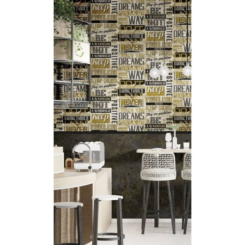 Casa si Gradina - Decoratiuni - Tapet - Noordwand Tapet „Friends & Coffee Marble Concrete”, negru si maro - Infinity.ro