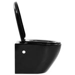 Casa si Gradina - Sanitare - Obiecte sanitare - Vase de toaleta - Vas toaleta suspendat cu rezervor incastrat, negru, ceramica - Infinity.ro