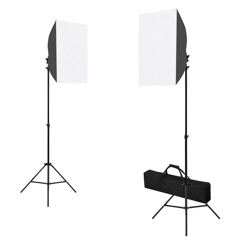 TV, Audio-Video si Foto - Aparate foto si accesorii - Accesorii foto si video - Blitzuri - Set studio foto cu lampi, fundal si reflector - Infinity.ro