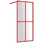 Casa si Gradina - Sanitare - Cazi si cabine de dus - Paravane si usi - Paravan dus walk-in, rosu, 100x195 cm, sticla ESG transparenta - Infinity.ro