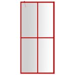 Casa si Gradina - Sanitare - Cazi si cabine de dus - Paravane si usi - Paravan dus walk-in, rosu, 100x195 cm, sticla ESG transparenta - Infinity.ro