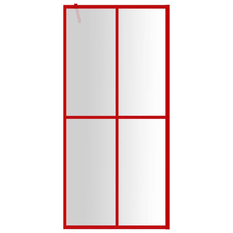 Casa si Gradina - Sanitare - Cazi si cabine de dus - Paravane si usi - Paravan dus walk-in, rosu, 100x195 cm, sticla ESG transparenta - Infinity.ro