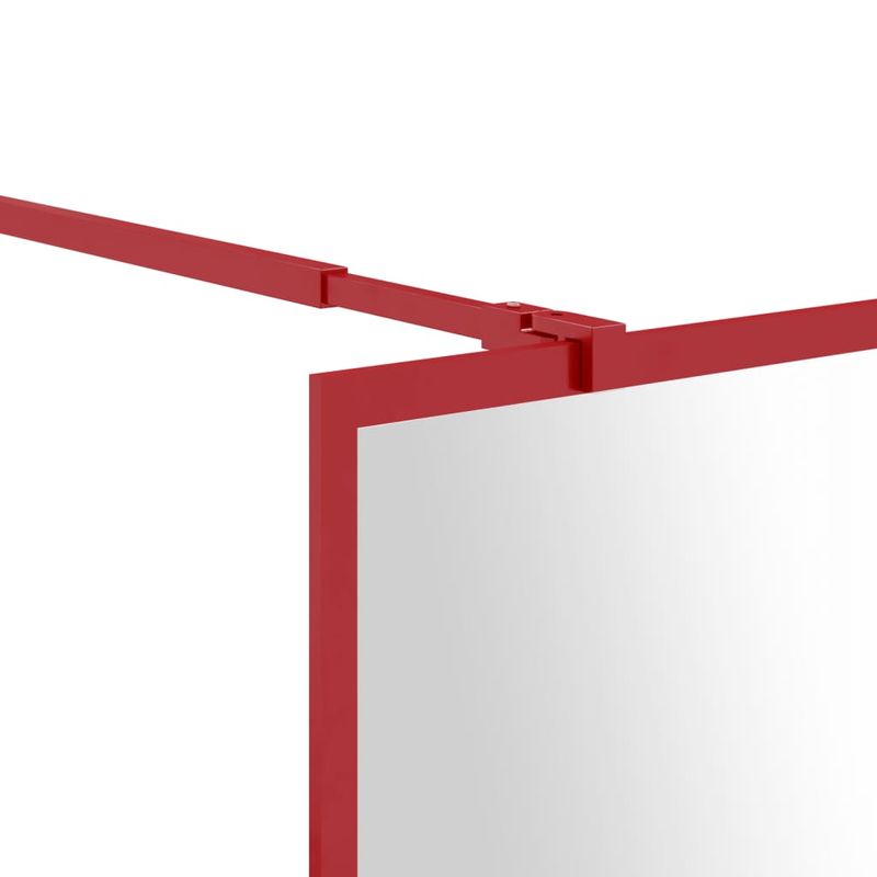 Casa si Gradina - Sanitare - Cazi si cabine de dus - Paravane si usi - Paravan dus walk-in, rosu, 100x195 cm, sticla ESG transparenta - Infinity.ro