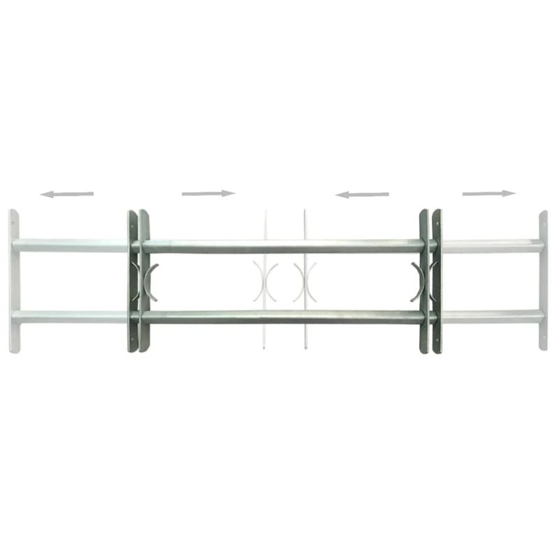 Casa si Gradina - Constructii - Ferestre si accesorii - Ferestre pvc verticale - Grilaje de siguranta reglabile ferestre, 2 buc., 1000-1500 mm - Infinity.ro