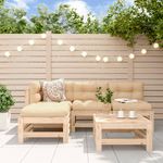 Casa si Gradina - Gradina si terasa - Mobilier exterior - Seturi mobila gradina - Set mobilier relaxare de gradina 5 piese lemn masiv de pin - Infinity.ro