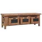Casa si Gradina - Mobilier - Comode si corpuri - Comode - Comoda TV cu 3 sertare, 120 x 30 x 40 cm, lemn masiv de mahon - Infinity.ro