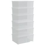 Casa si Gradina - Mobilier - Organizare si depozitare - Cutii depozitare - Cutii de depozitare din plastic, 6 buc., 10 L, stivuibile - Infinity.ro