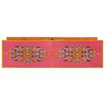 Casa si Gradina - Mobilier - Comode si corpuri - Comode - Comoda TV, roz, 110x30x40 cm, lemn masiv de mango - Infinity.ro