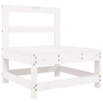 Casa si Gradina - Gradina si terasa - Mobilier exterior - Seturi mobila gradina - Set mobilier relaxare de gradina, 4 piese, alb, lemn masiv pin - Infinity.ro