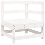 Casa si Gradina - Gradina si terasa - Mobilier exterior - Seturi mobila gradina - Set mobilier relaxare de gradina, 4 piese, alb, lemn masiv pin - Infinity.ro