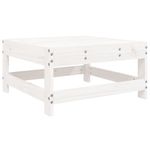 Casa si Gradina - Gradina si terasa - Mobilier exterior - Seturi mobila gradina - Set mobilier relaxare de gradina, 4 piese, alb, lemn masiv pin - Infinity.ro