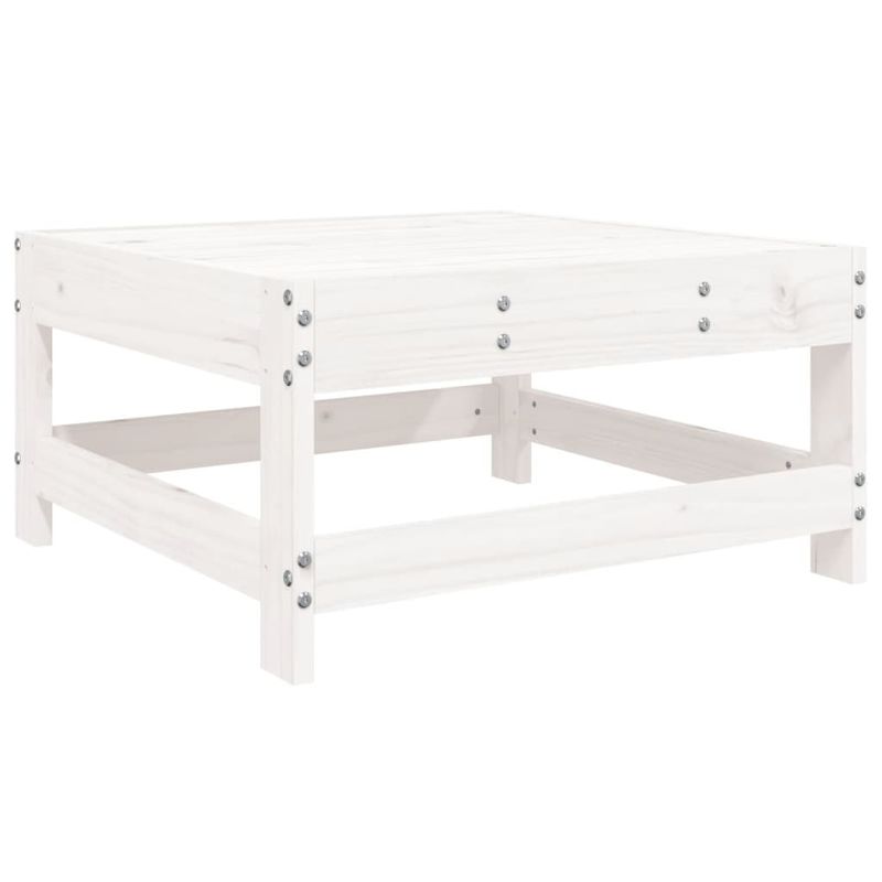 Casa si Gradina - Gradina si terasa - Mobilier exterior - Seturi mobila gradina - Set mobilier relaxare de gradina, 4 piese, alb, lemn masiv pin - Infinity.ro