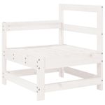 Casa si Gradina - Gradina si terasa - Mobilier exterior - Seturi mobila gradina - Set mobilier relaxare de gradina, 4 piese, alb, lemn masiv pin - Infinity.ro